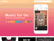 Tablet Screenshot of nana-music.com